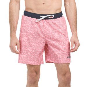 Ben Sherman Micro Floral Stretch Mens Swim Trunks NWT